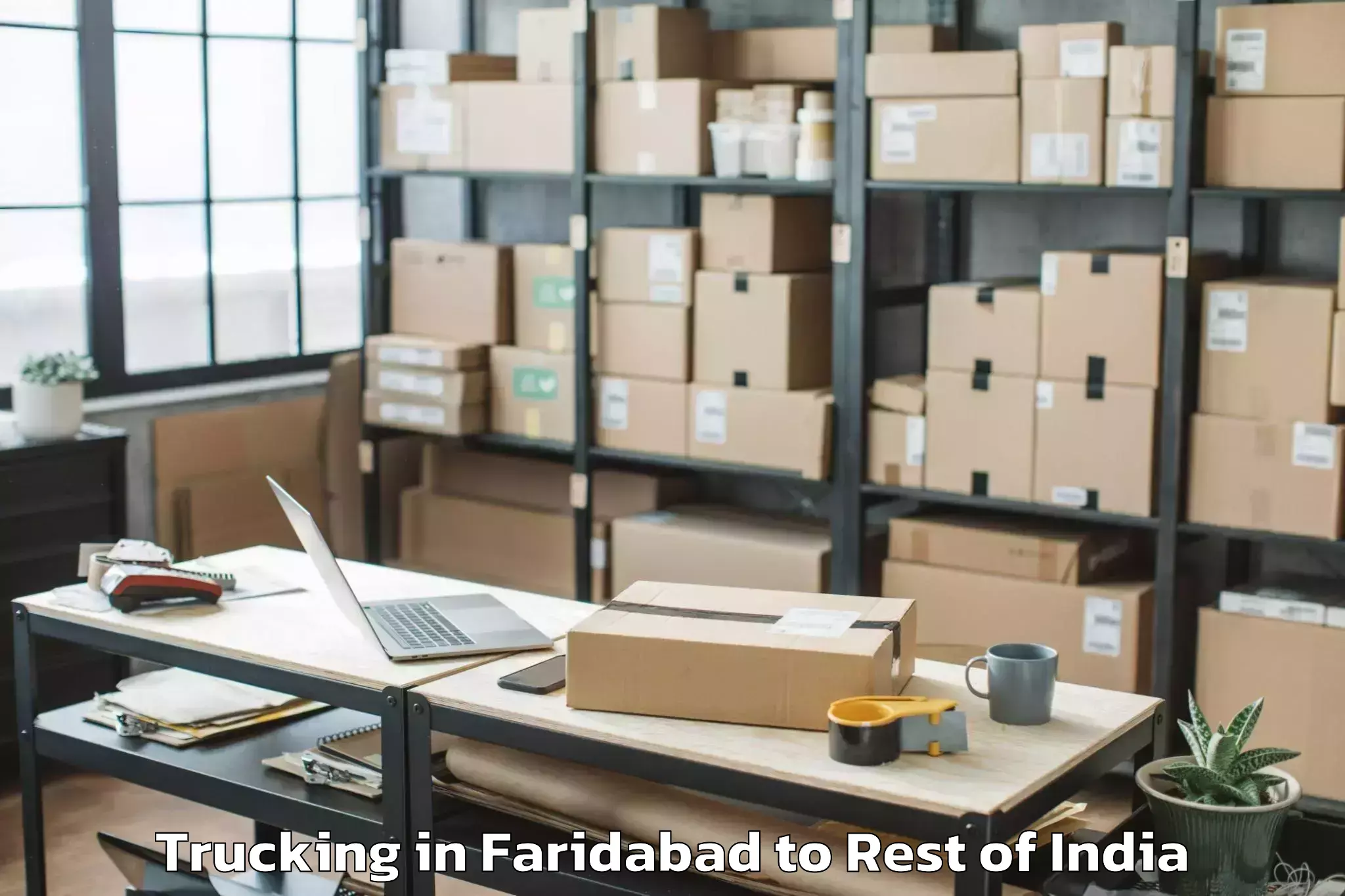 Book Faridabad to Julurupad Trucking